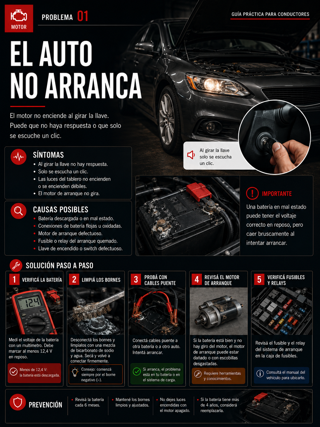 🔥Oferta Lanzamiento!  50 problemas que puede tener tu auto y que hacer antes de llamar al mecánico