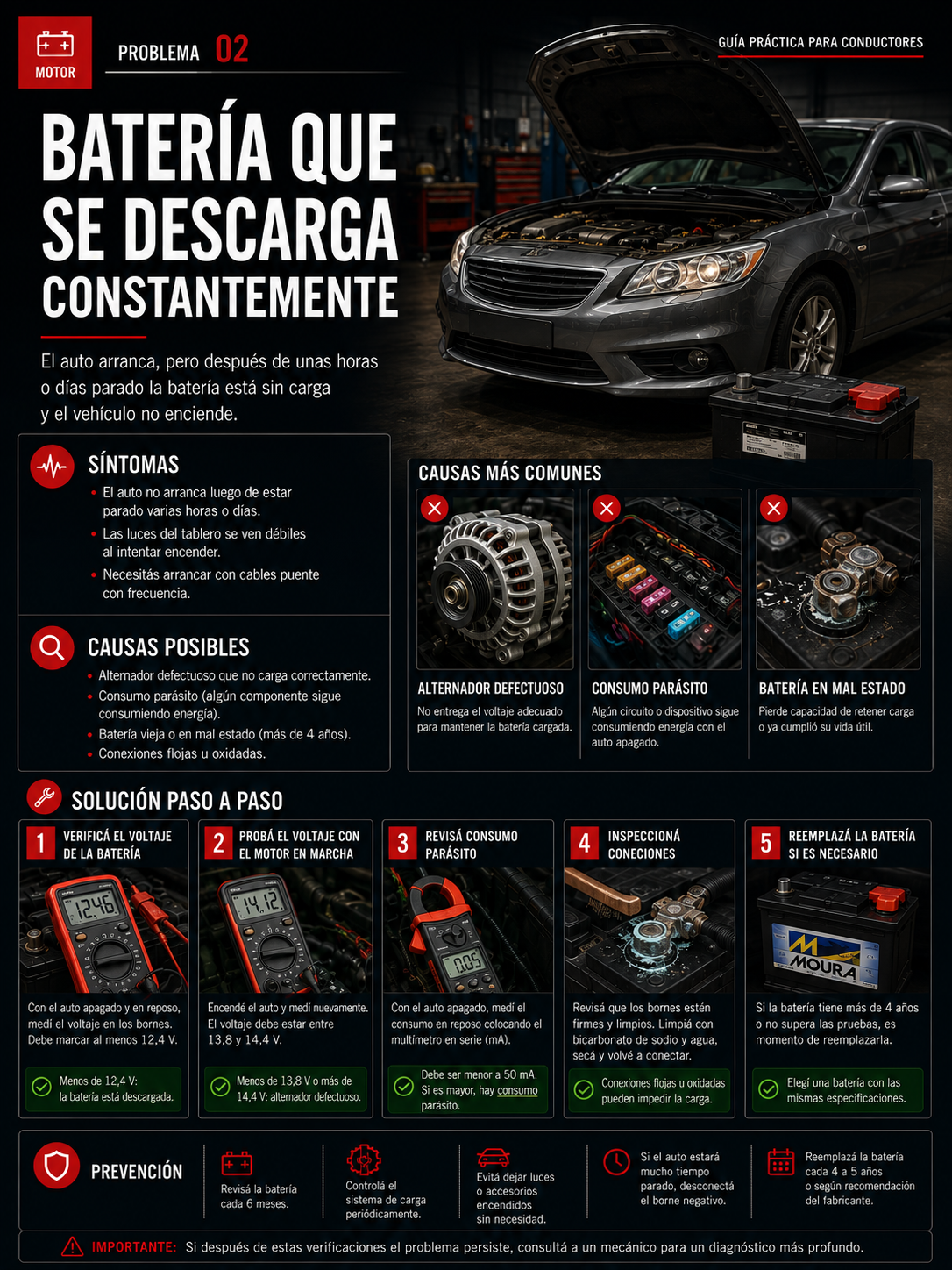 🔥Oferta Lanzamiento!  50 problemas que puede tener tu auto y que hacer antes de llamar al mecánico